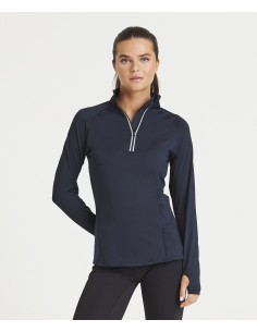 A-JC035-Womens Cool-Flex 1/2 Zip Top 2